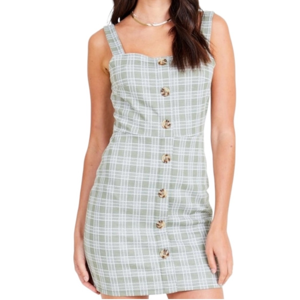 Altar’d State Overall Dress Green